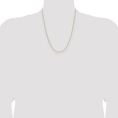 14K Yellow Gold 1.5mm Cable 22 Inch Chain