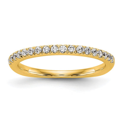 True Origin 14K Yellow Gold 3/8 carat Lab Grown Diamond VS+ F+ Complete Wedding Band Ring