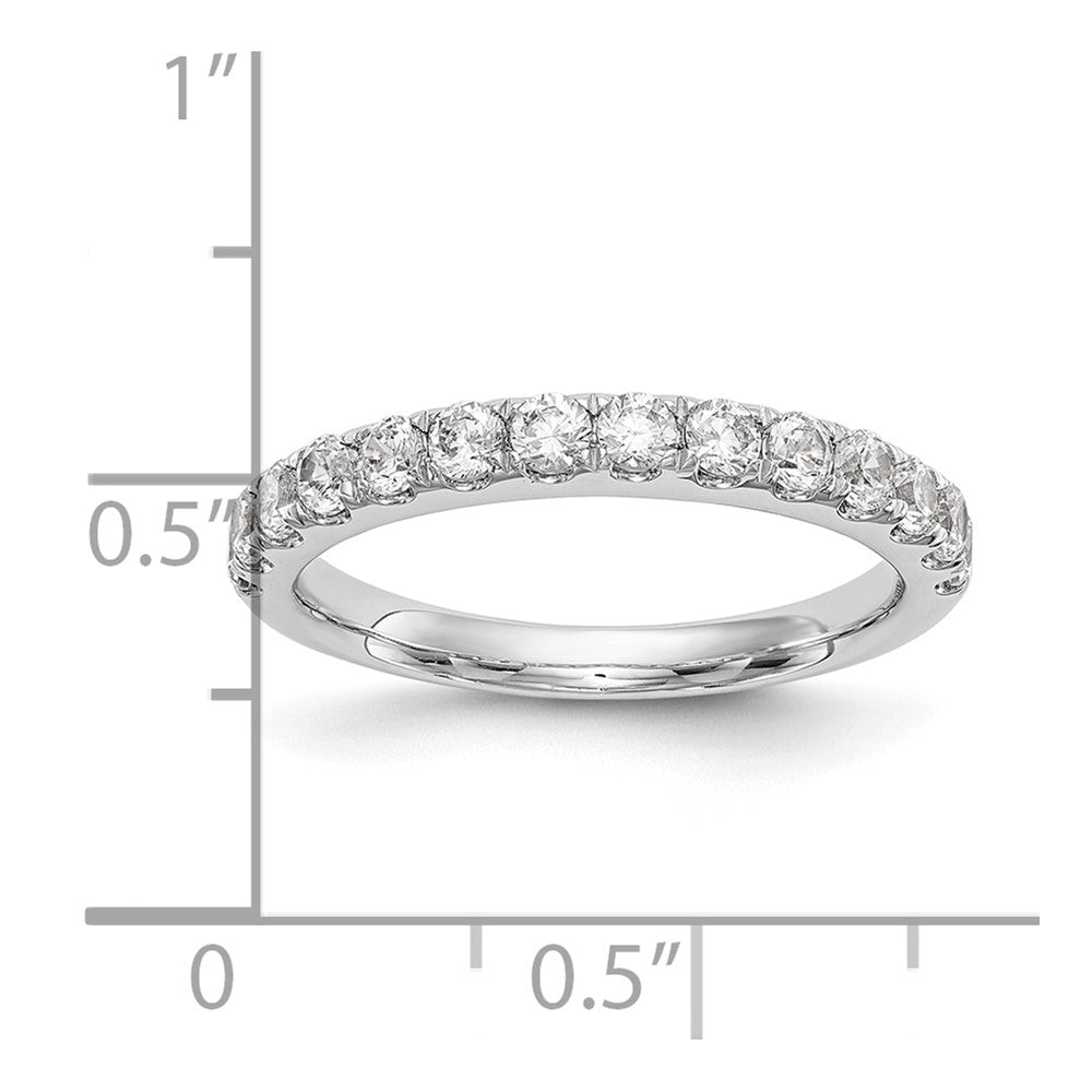 True Origin 14K White Gold 3/4 carat Lab Grown Diamond VS+ F+ Complete Wedding Band Ring