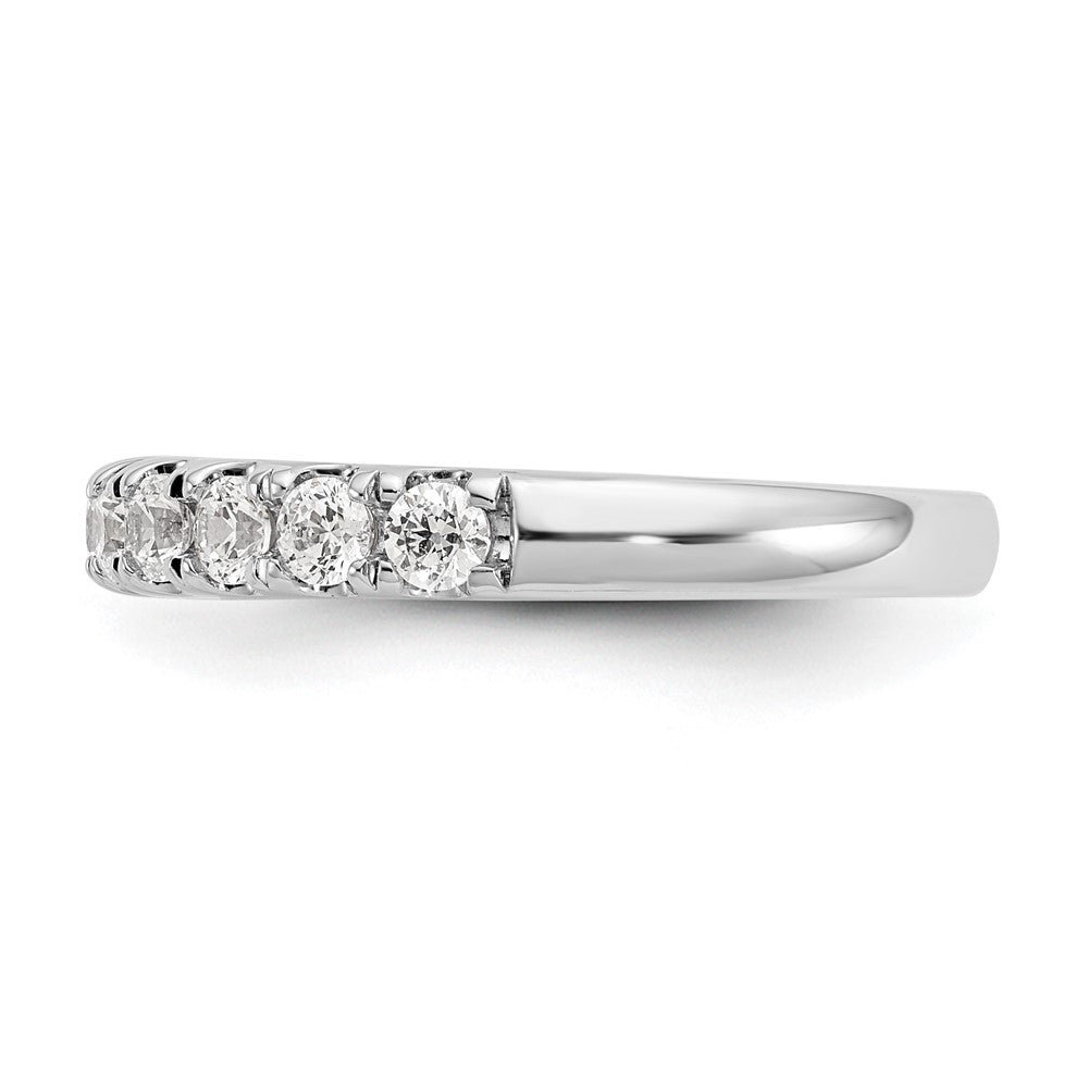True Origin 14K White Gold 7/8 carat Lab Grown Diamond VS+ F+ Complete Wedding Band Ring