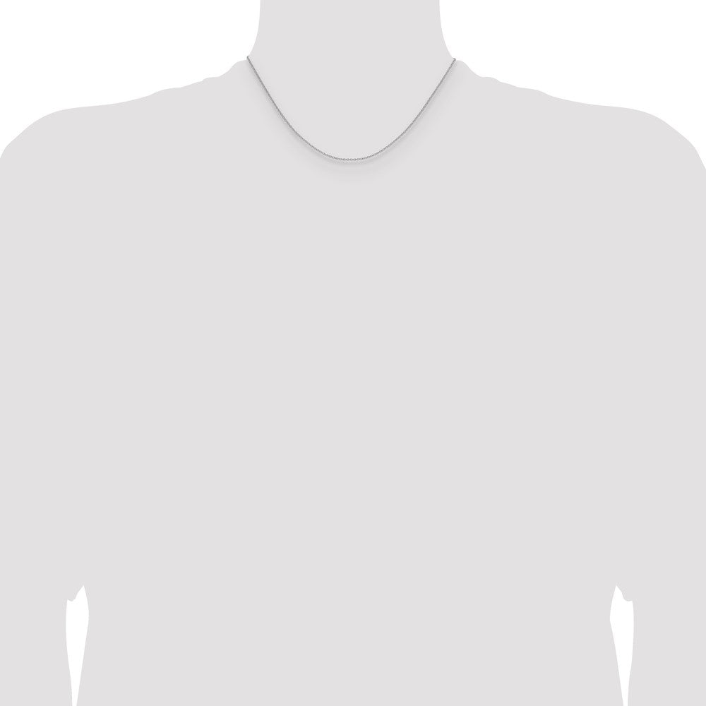 14K White Gold 1.5mm Cable 16 Inch Chain