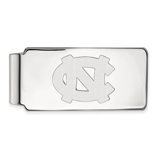 10K White Gold LogoArt University of North Carolina N-C Money Clip