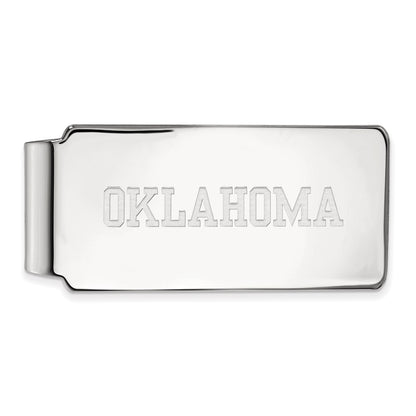 10K White Gold LogoArt University of Oklahoma Money Clip