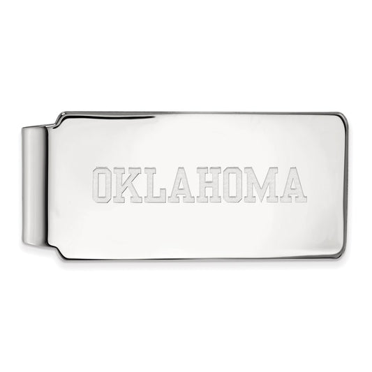 10K White Gold LogoArt University of Oklahoma Money Clip