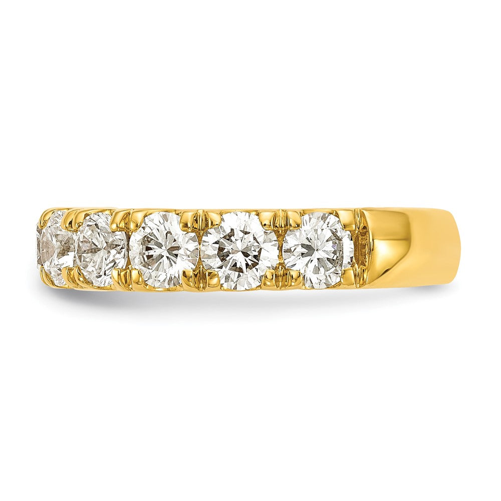 14K Yellow Gold Cert. Lab Grown Diamond VS DEF 2 ct Wedding Band Ring