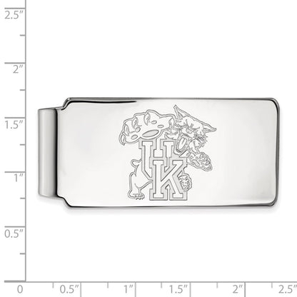 10K White Gold LogoArt University of Kentucky U-K Wildcat Money Clip