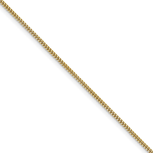 14K Yellow Gold 1.3mm Curb Pendant Chain (100 Inch Spool)