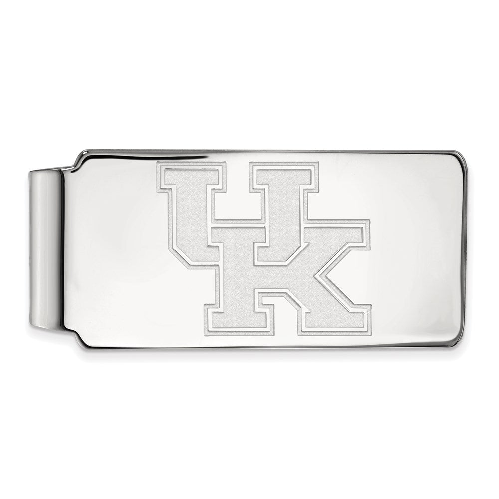10K White Gold LogoArt University of Kentucky U-K Money Clip