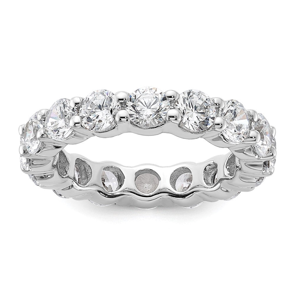 14k White Gold SI2-I1(H/I) Shared Prong Eternity Wedding Band Ring