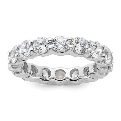 14k White Gold SI2-I1(H/I) Shared Prong Eternity Wedding Band Ring