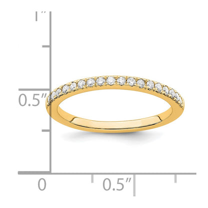 True Origin 14K Yellow Gold 1/5 carat Lab Grown Diamond VS+ F+ Complete Wedding Band Ring