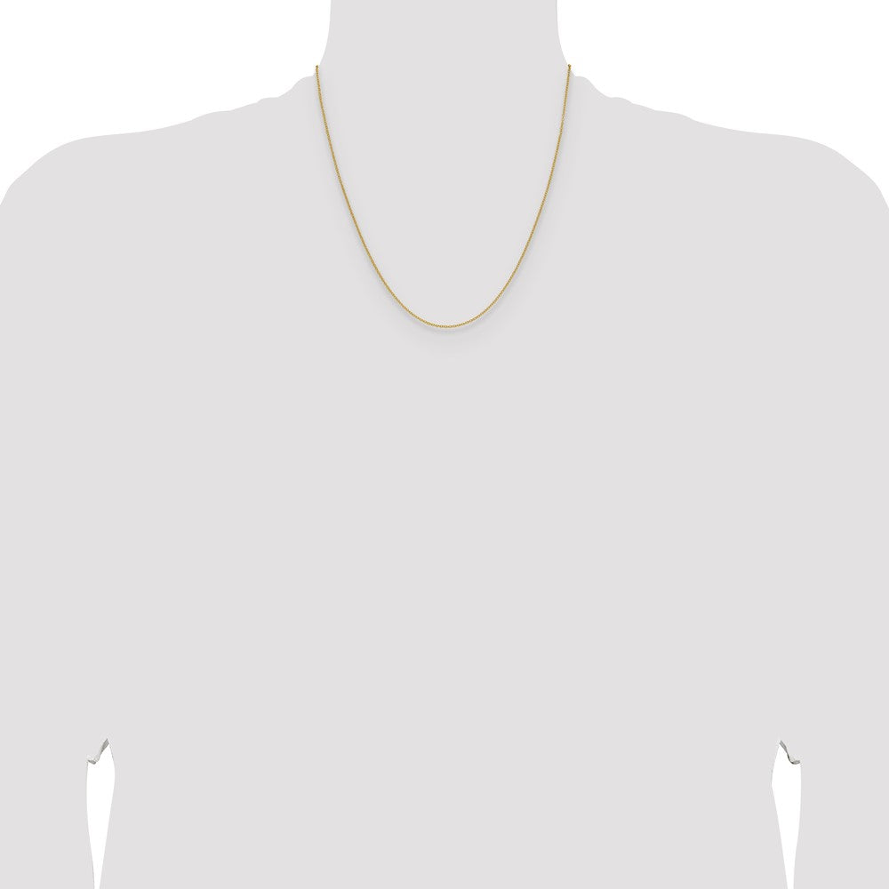 14K Yellow Gold 1.5mm Cable 20 Inch Chain