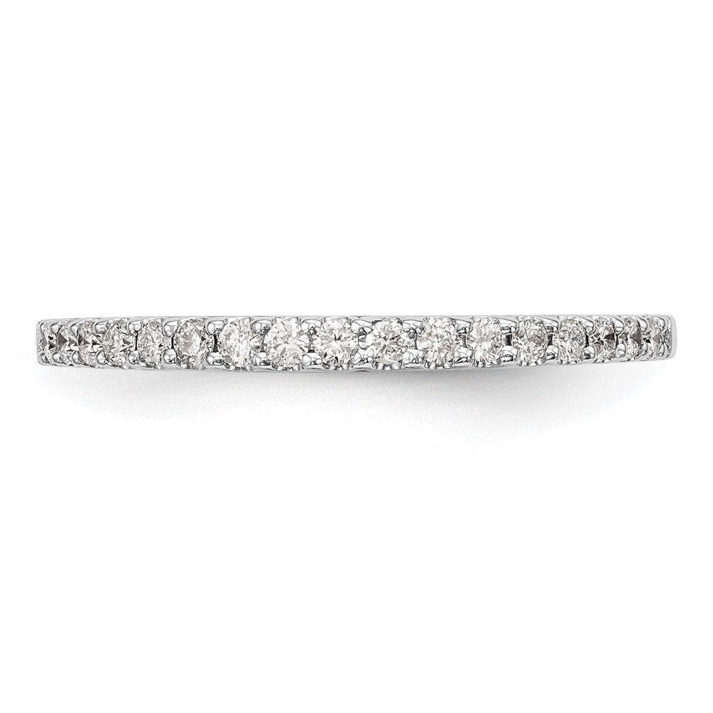 True Origin 14K White Gold 1/3 carat Lab Grown Diamond VS+ F+ Complete Wedding Band Ring