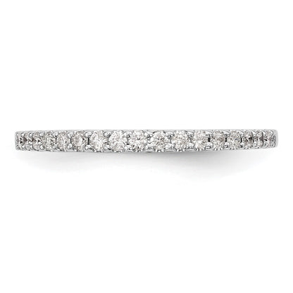 True Origin 14K White Gold 1/3 carat Lab Grown Diamond VS+ F+ Complete Wedding Band Ring