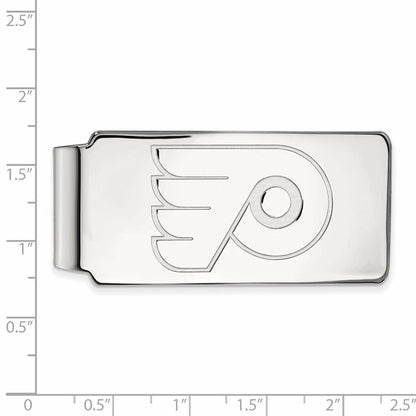 10K White Gold NHL LogoArt Philadelphia Flyers Money Clip