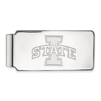 10K White Gold LogoArt Iowa State University Money Clip