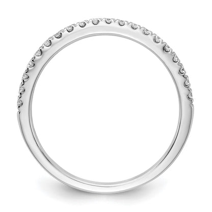14K White Gold 1/5 carat Lab Grown Diamond VS/SI+ G+ Complete Wedding Band Ring