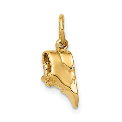 10K Yellow Gold Single Baby Shoe Charm