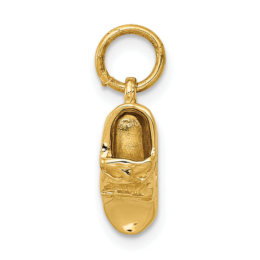 10K Yellow Gold Single Baby Shoe Charm