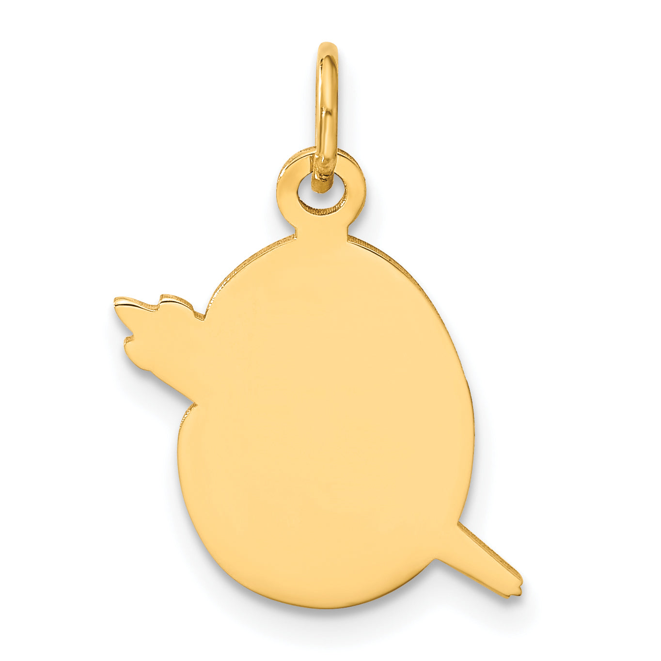 10K Yellow Gold Enameled Artist Palette Charm