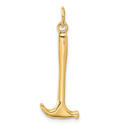 10K Yellow Gold Hammer Charm