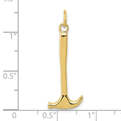 10K Yellow Gold Hammer Charm