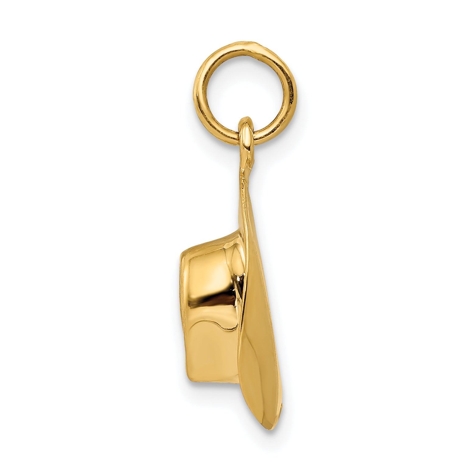 10K Yellow Gold Hat Charm