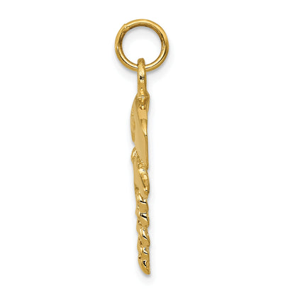10K Yellow Gold Nurse Symbol Charm