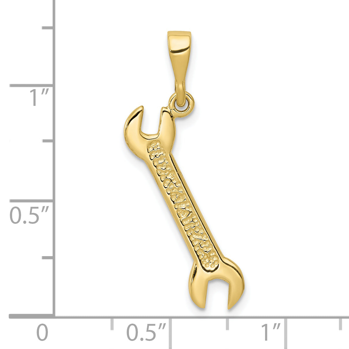 10K Yellow Gold Wrench Charm