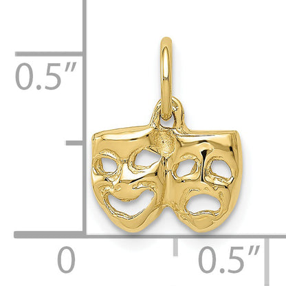 10K Yellow Gold Comedy/Tragedy Charm