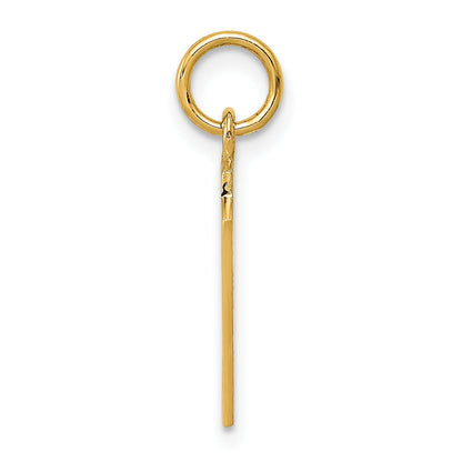 10K Yellow Gold Enameled Blackjack Playing Cards Charm