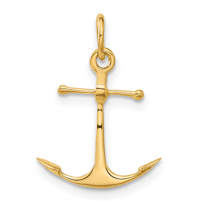10K Yellow Gold Anchor Charm