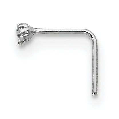 10k White Gold 1.5mm Set Of 3 CZ Nose Studs