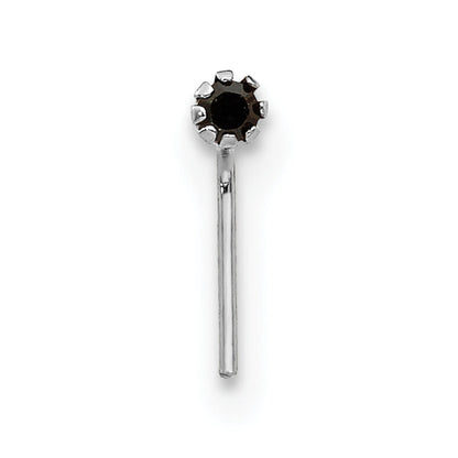 10k White Gold 1.5mm Set Of 3 CZ Nose Studs