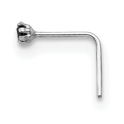 10K White Gold 1.5mm Set Of 3 Cz Nose Studs