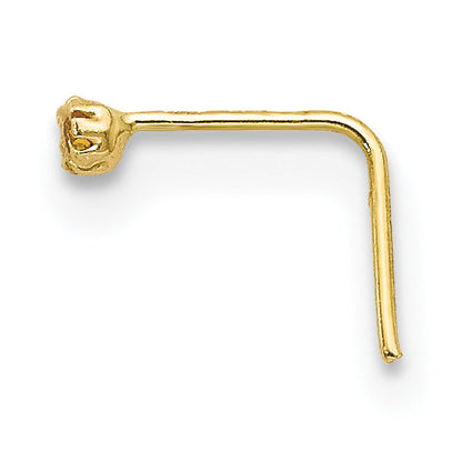 10K Yellow Gold 1.5mm Set Of 3 Cz Nose Studs
