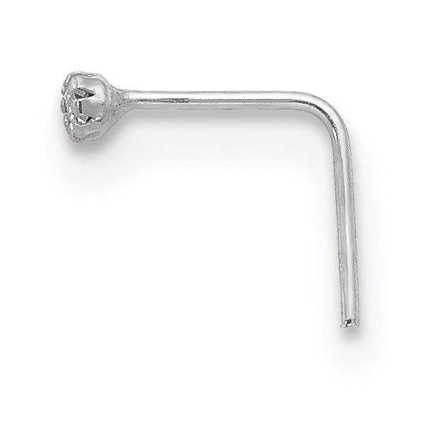 10k White Gold 1.5mm Set Of 3 CZ Nose Studs