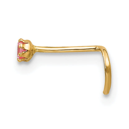 10k Yellow Gold Set Of 3 CZ Nose Studs