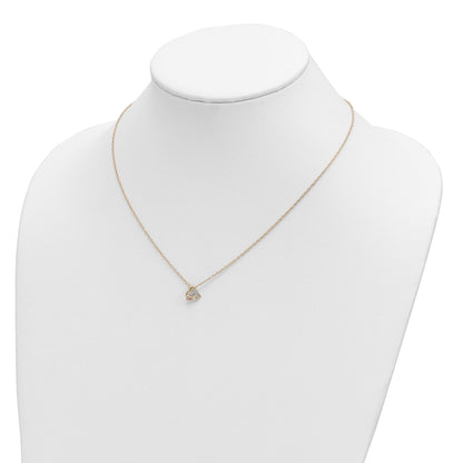 10K Tri Color 10K Tri-Color W/12K Accents Diamond Black Hills Gold Necklace