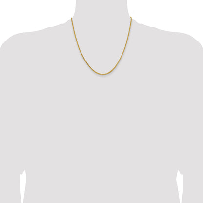 10K Yellow Gold 10K 2mm Byzantine Chain