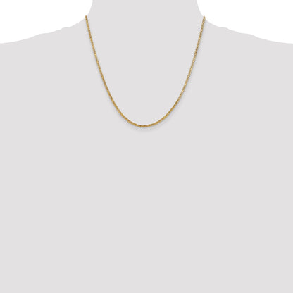 10K Yellow Gold 10K 2mm Byzantine Chain