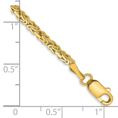 10K Yellow Gold 10K 2mm Byzantine Chain