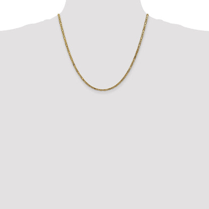 10K Yellow Gold 10K 2.5mm Byzantine Chain