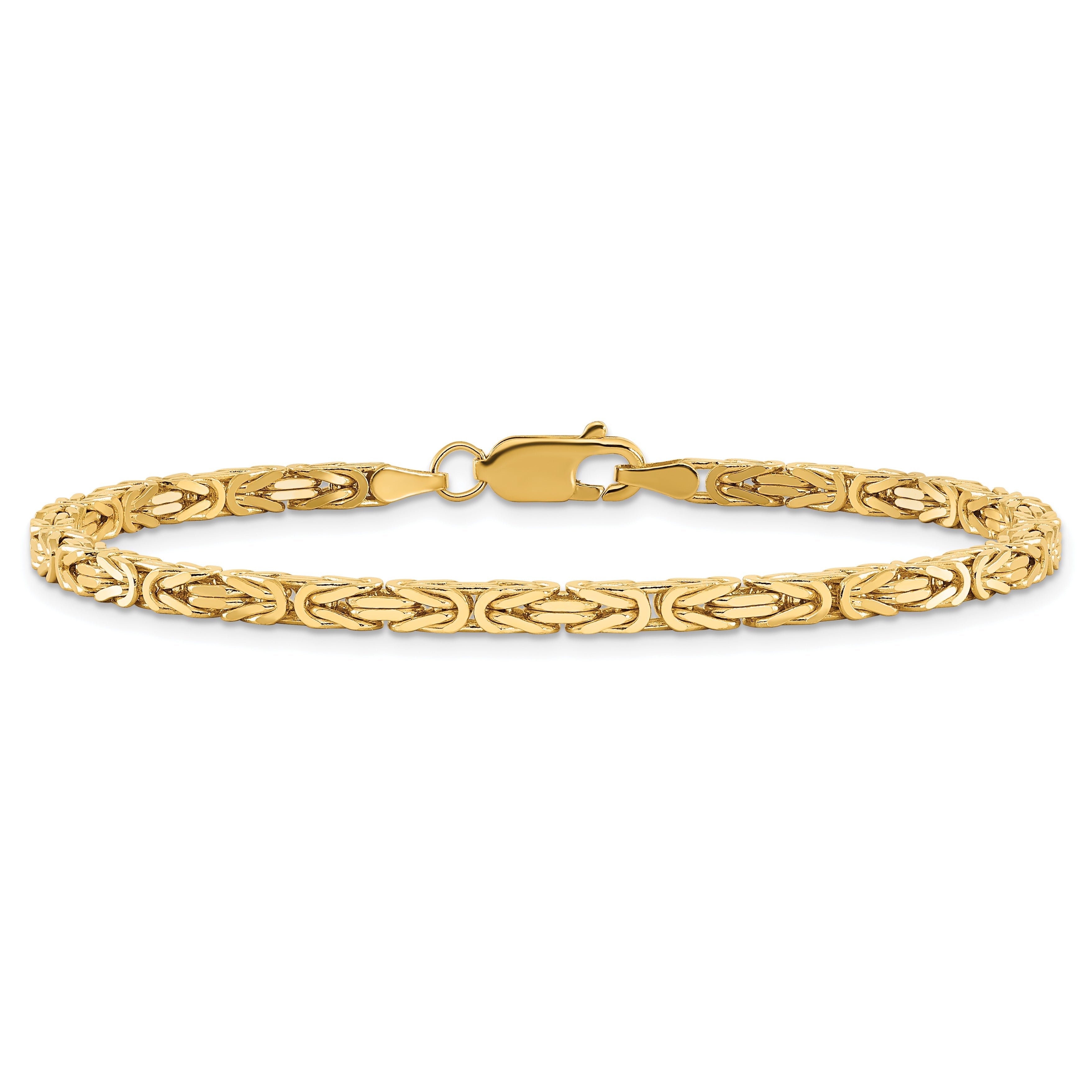 10K Yellow Gold 10K 2.5mm Byzantine Chain