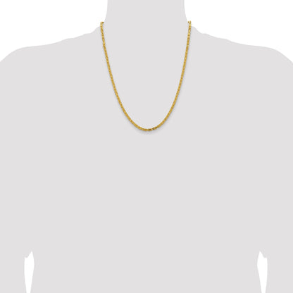10K Yellow Gold 10K 3.25mm Byzantine Chain