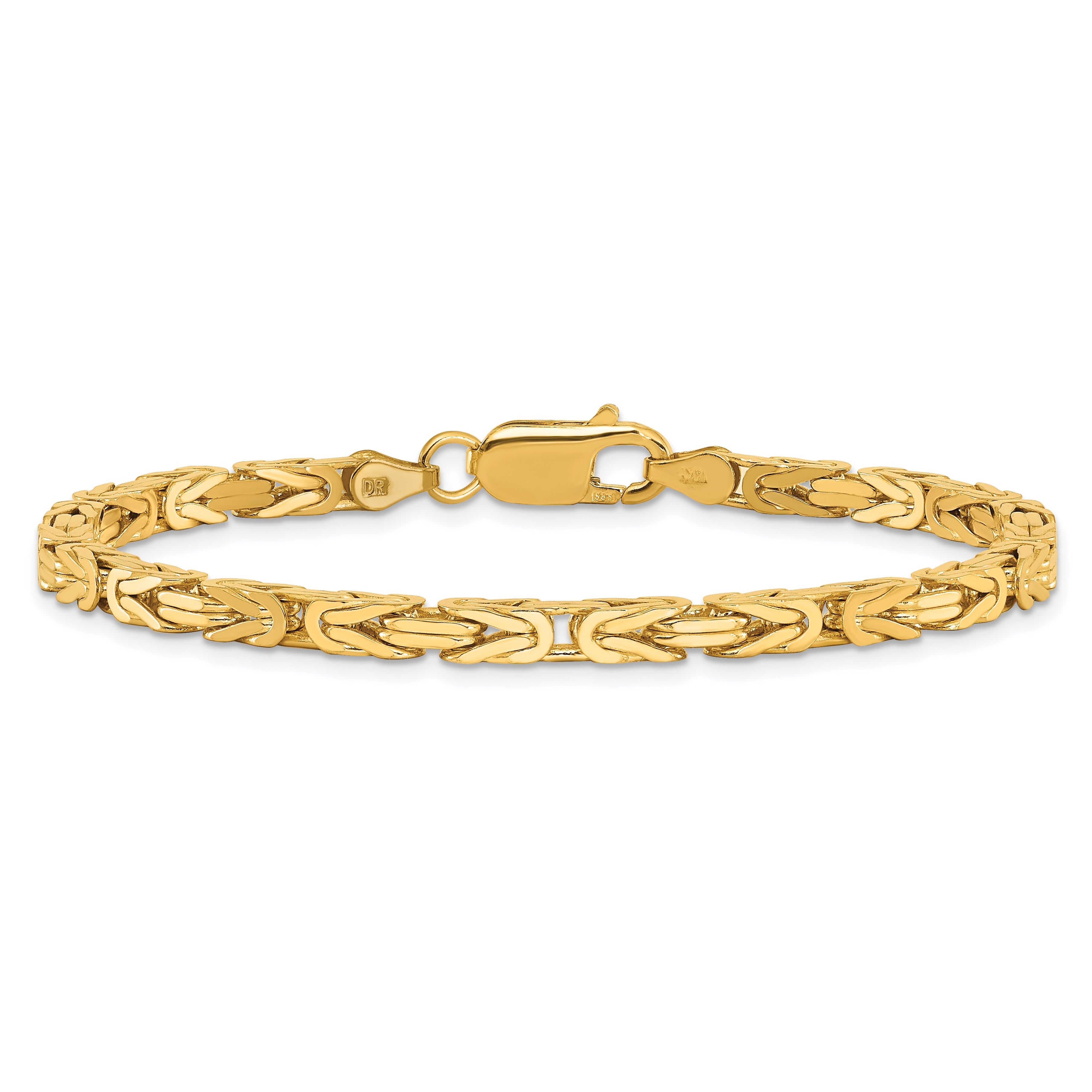 10K Yellow Gold 10K 3.25mm Byzantine Chain