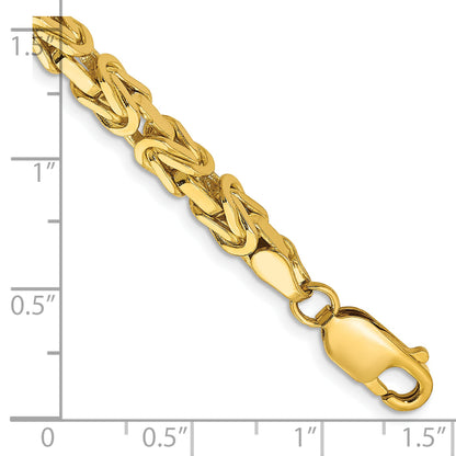 10K Yellow Gold 10K 4mm Byzantine Chain