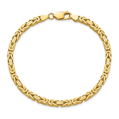 10K Yellow Gold 10K 4mm Byzantine Chain