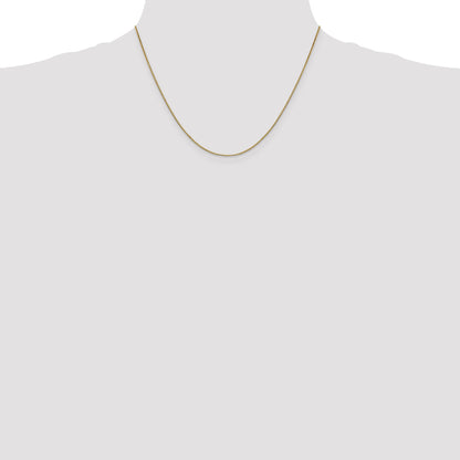 18 Inch 10k Yellow Gold .90mm Box Chain Necklace