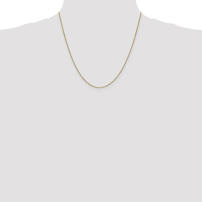 2 Inch 10k Yellow Gold .90mm Box Chain Necklace